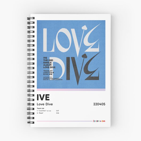 Item preview, IVE - Love Dive - Album Artwork Poster designed and sold by RhodesToKpop.
