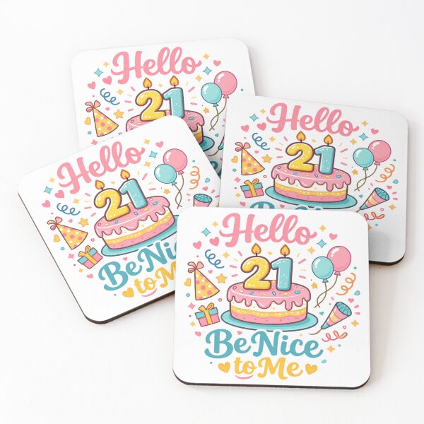 Item preview, Hello 21 Be Nice to Me – Funny 21st Birthday Party Design designed and sold by rushaib.