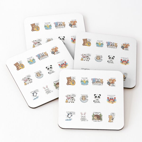 Item preview, Sassy Animal Humor Sticker Pack designed and sold by KrisGraphic45.