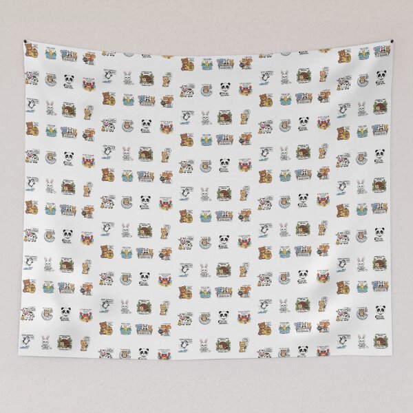 Item preview, Sassy Animal Humor Sticker Pack designed and sold by KrisGraphic45.