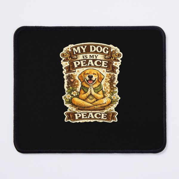 Item preview, My Dog Is My Peace Cute Golden Retriever Zen designed and sold by Artbysarmina.