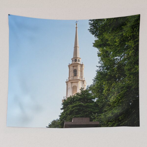 Item preview, Historic Church Steeple Through Trees Boston Summer designed and sold by MDCCo.