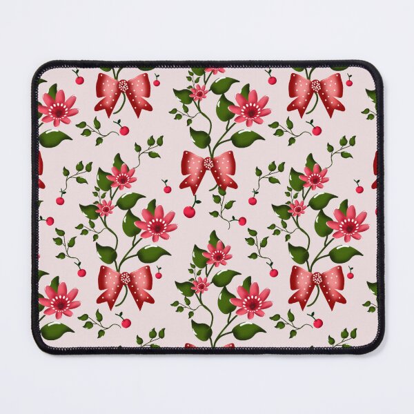 Item preview,  Cherry Bow Pattern Cute Red Aesthetic Coquette Style Floral Design designed and sold by HopeAndHustle.