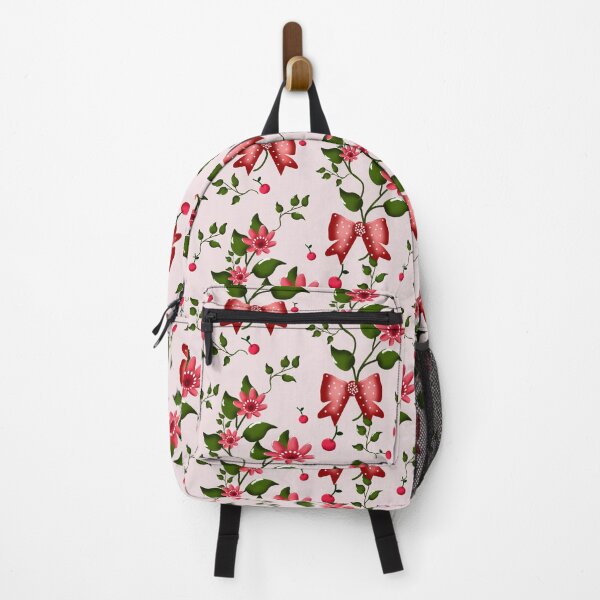Item preview,  Cherry Bow Pattern Cute Red Aesthetic Coquette Style Floral Design designed and sold by HopeAndHustle.