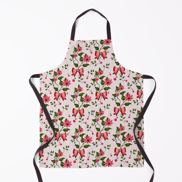 Item preview,  Cherry Bow Pattern Cute Red Aesthetic Coquette Style Floral Design designed and sold by HopeAndHustle.