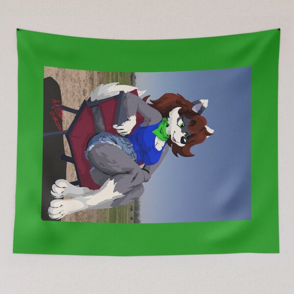 Item preview, Summertime Wolf 2026 designed and sold by KlakkDrawsStuff.