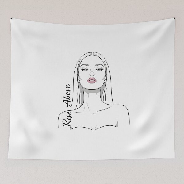 Item preview, Rise Above Minimalist Line Art Woman designed and sold by Ossvio.