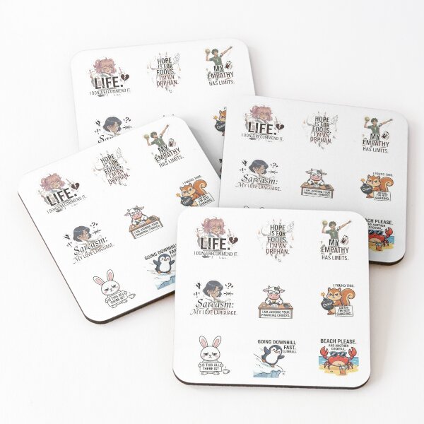 Item preview, Anime and Animal Sarcasm Sticker Pack designed and sold by KrisGraphic45.