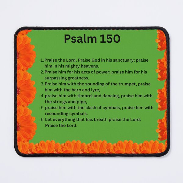 Item preview, Psalm 150 orange flowers designed and sold by happytraveller1.