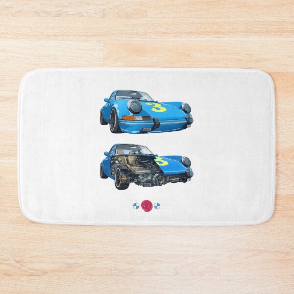 Item preview, Blue sports car with cutaway designed and sold by m-yoga-store.