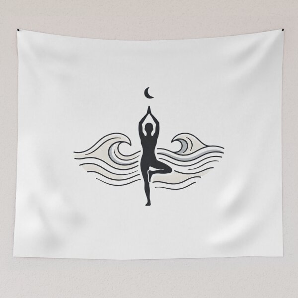 Item preview, Minimal Yoga Meditation designed and sold by SurajDesigns.
