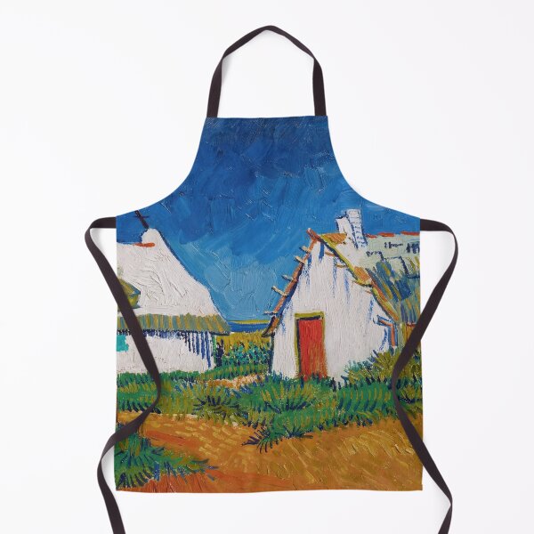 Item preview, Three White Cottages in Saintes Maries by Vincent van Gogh: Vibrant Rural Poster designed and sold by artofuniverse.