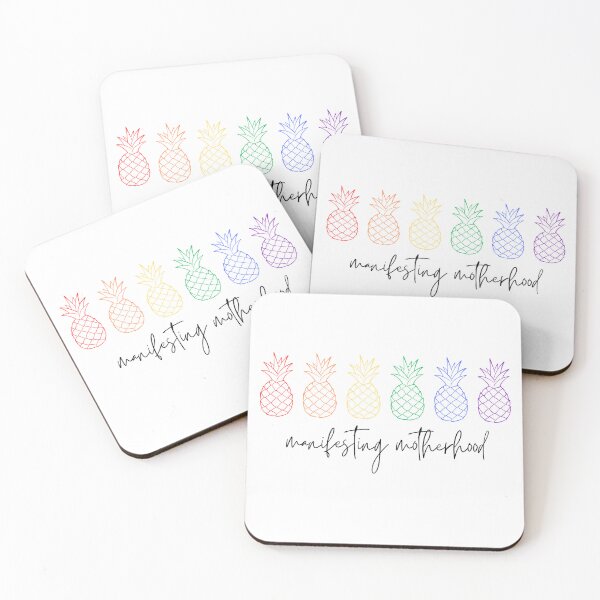 Item preview, Manifesting motherhood IVF rainbow pineapples designed and sold by CraftinAshtyn .