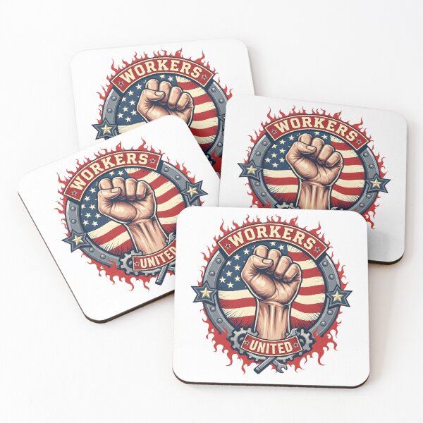 Item preview, Workers United Shirt – Labor Day Patriotic Fist USA Graphic Tee designed and sold by relso.