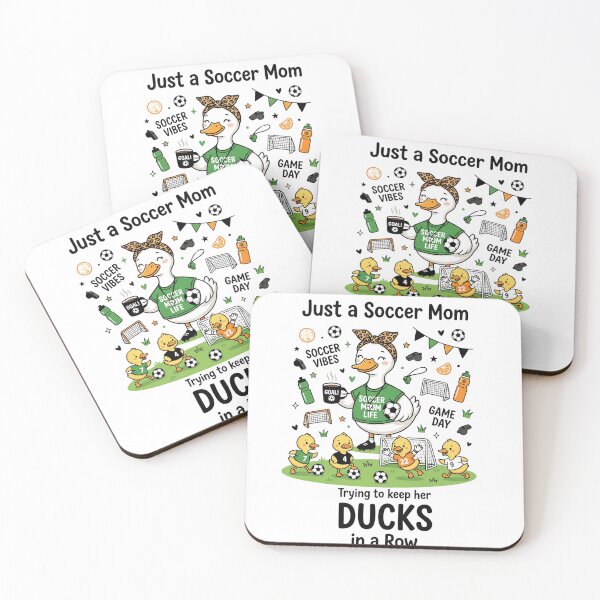Item preview, Just a Soccer Mom Trying to Keep Her Ducks in a Row Cute Game Day Duck Design designed and sold by Winarrts.