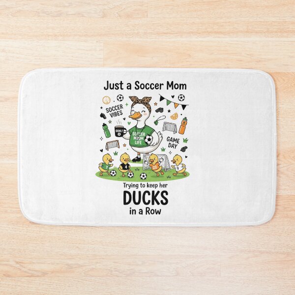 Item preview, Just a Soccer Mom Trying to Keep Her Ducks in a Row Cute Game Day Duck Design designed and sold by Winarrts.