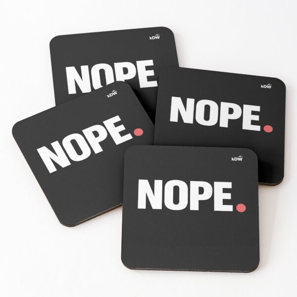Item preview, Nope Shirt Funny Minimalist Statement T-Shirt designed and sold by KostDesingWork.