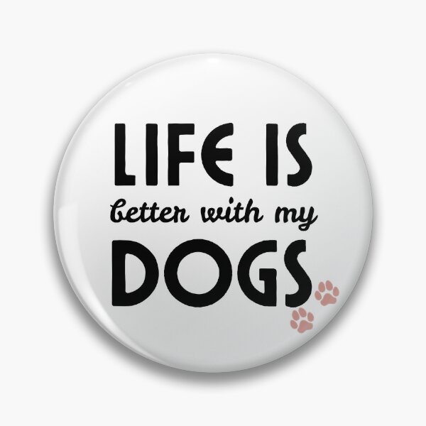 Item preview, Life Is Better With Dogs Shirt | Minimal Paw Print Design | Aesthetic Dog Lover Tee designed and sold by Designprovider.