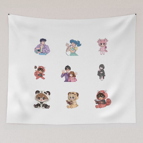Item preview, Anime Characters and Chibi Onesie Sticker Set designed and sold by KrisGraphic45.