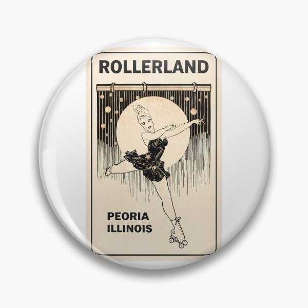 Item preview, Rollerland Peoria Illinois Roller Skating Rink Sticker Decal Label designed and sold by tislord.