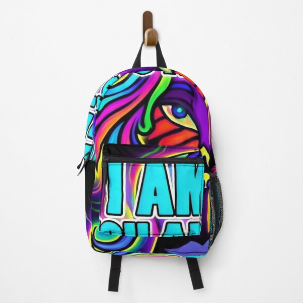 Item preview, I Am Cat You Are Staff / Funny Neon Psychedelic Cat Art designed and sold by ZunZunArt.