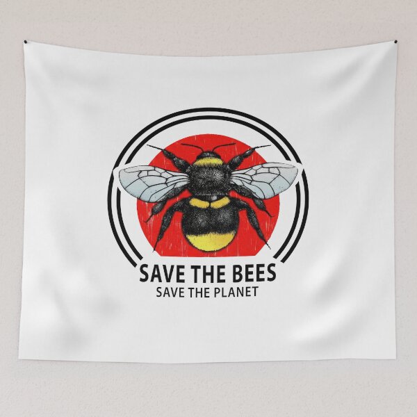 Item preview, Save The Bees Save The Planet Bumblebee Design designed and sold by AntiqueImages.