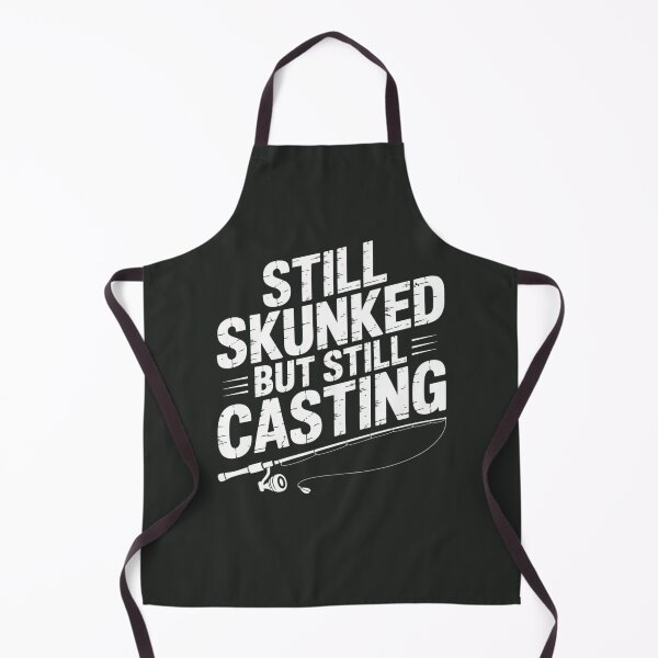 Item preview, Still Skunked But Still Casting Funny Fishing Shirt Angler Humor designed and sold by maxiprom.