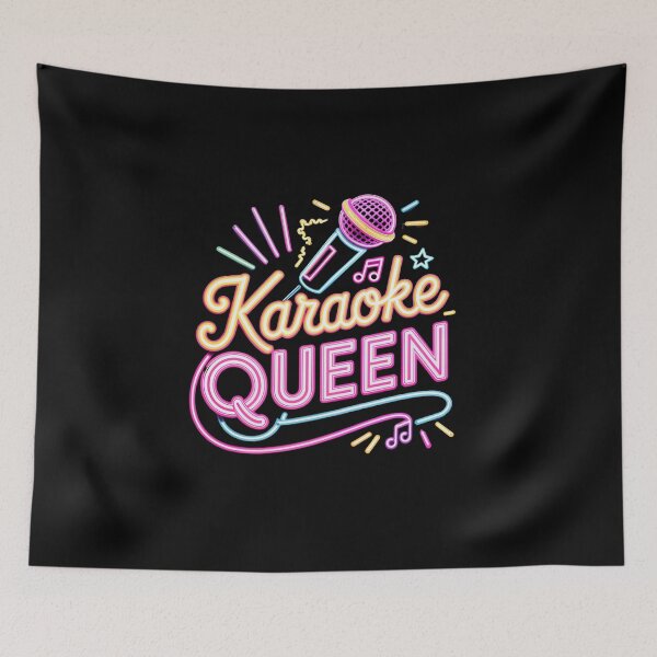 Artikelvorschau, Karaoke Queen Shirt, Karaoke Queen T-Shirt, Karaoke Queen Bekleidung, Karaoke Queen Aufkleber, Karaoke Queen Tasse, Karaoke Queen Geschenke entworfen und verkauft von happiness1000.