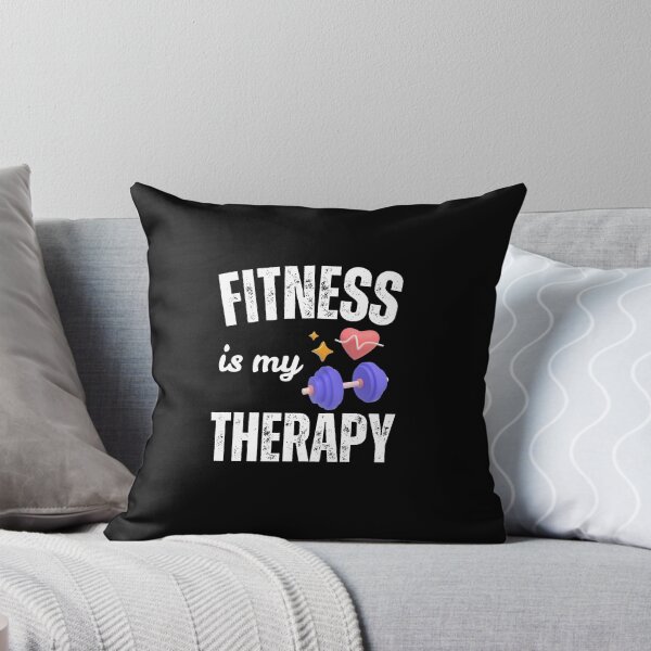 Item preview, Fitness Is My Therapy Gym Motivation Quote designed and sold by Designprovider.