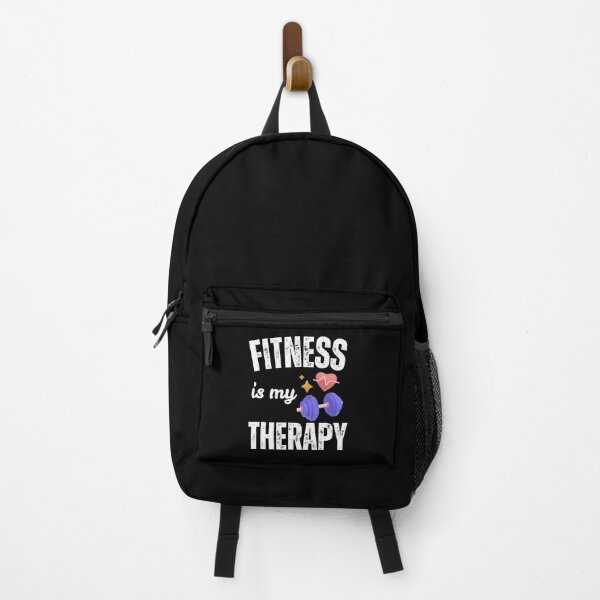 Artikelvorschau, Fitness ist meine Therapie – Motivationszitat fürs Fitnessstudio entworfen und verkauft von Designprovider.
