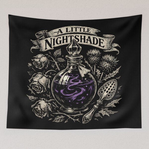 Item preview, Deadly Nightshade Botanical Apothecary Label designed and sold by agearb.