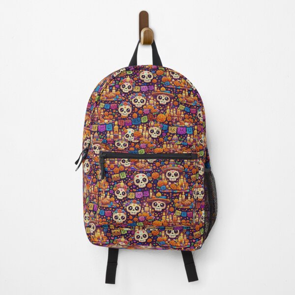 Item preview, Skulls and flowers on the Day of the Dead designed and sold by Imprearte.