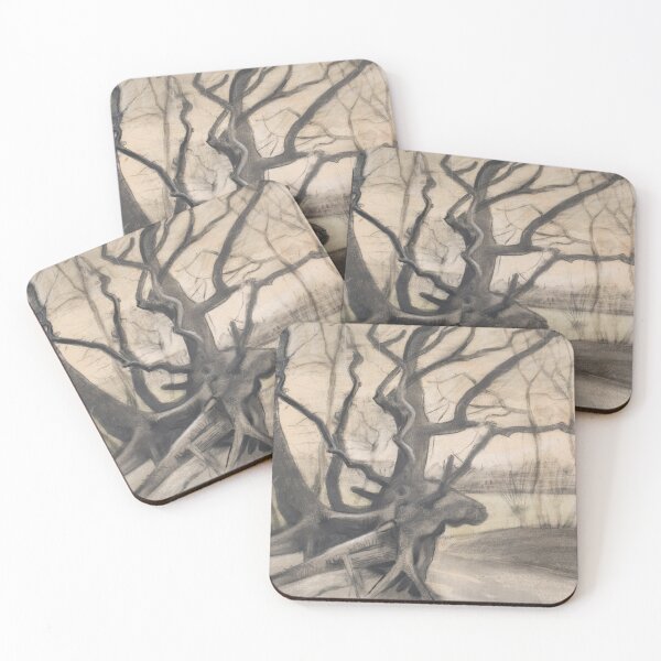 Item preview, Tree Roots in a Sandy Ground Les Racines by Vincent van Gogh: Minimalist Nature Poster designed and sold by artofuniverse.