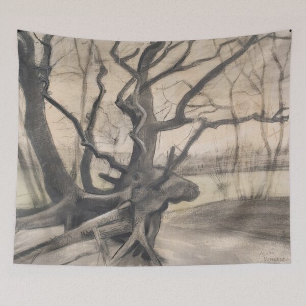 Item preview, Tree Roots in a Sandy Ground Les Racines by Vincent van Gogh: Minimalist Nature Poster designed and sold by artofuniverse.