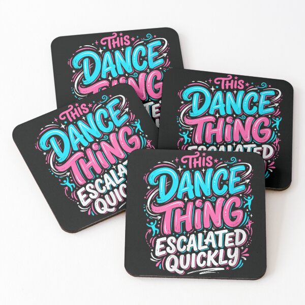 Item preview, Funny This Dance Thing Escalated Quickly Retro Typography Dancer Hobby Gift designed and sold by StanaLuis.