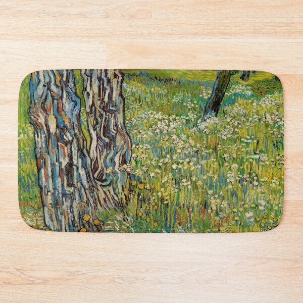 Item preview, Tree Trunks in the Grass by Vincent van Gogh: Post Impressionist Nature Print designed and sold by artofuniverse.