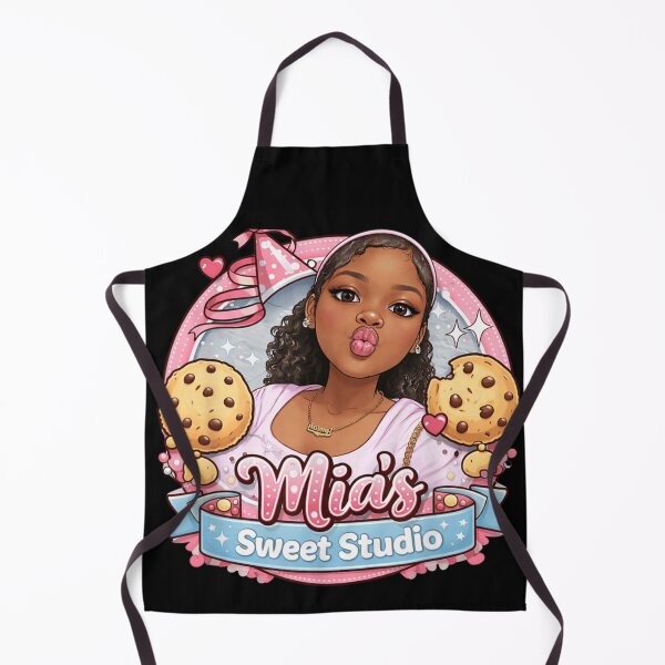 Item preview, Mia Sweet Studio Cute Baker Girl Chocolate Chip Cookies Pastry Chef Logo designed and sold by StanaLuis.