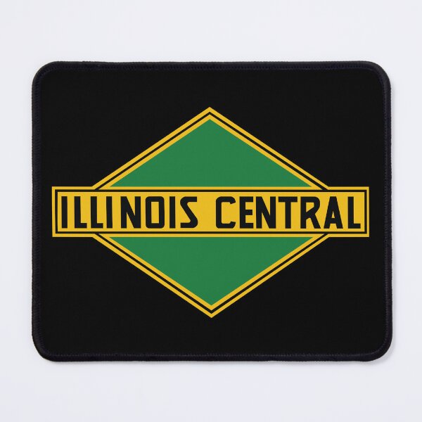 Item preview, Illinois Central Railroad Retro Logo – Vintage Midwest Railway Train Art Print designed and sold by Analog Aura .