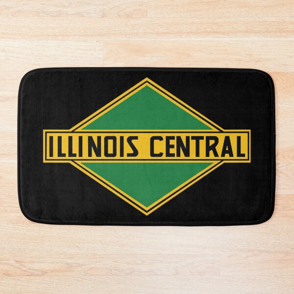 Item preview, Illinois Central Railroad Retro Logo – Vintage Midwest Railway Train Art Print designed and sold by Analog Aura .