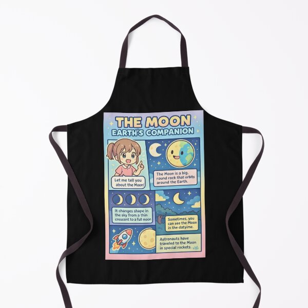 Item preview, The Moon Earth's Companion Fun Facts designed and sold by HanaiPrint.