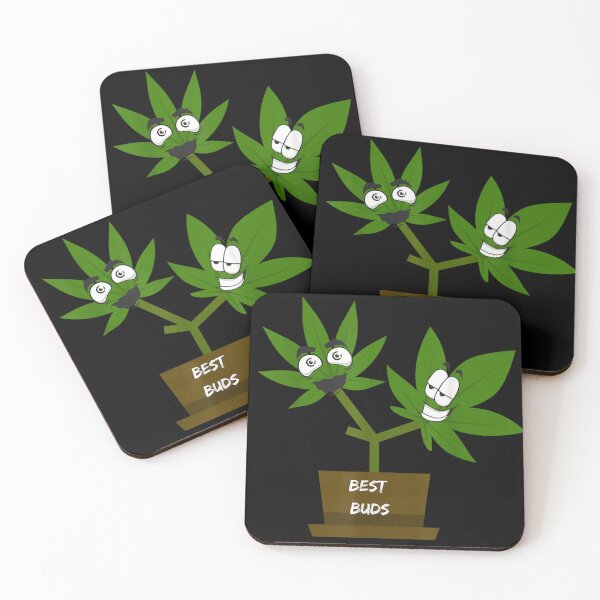Item preview, Mejores amigos, divertido, cannabis, hojas de marihuana, fumar hierba, amistad, juego de palabras, arte designed and sold by StanaLuis.
