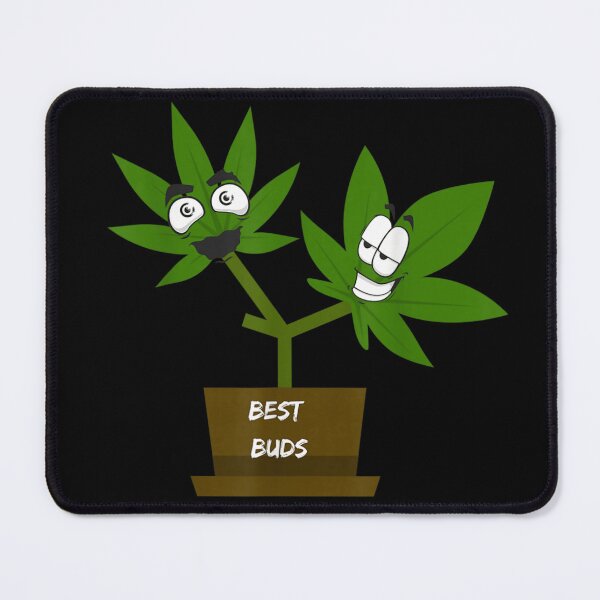 Item preview, Best Buds Funny Cannabis Marijuana Leaves Pot Smoking Weed Friendship Pun Art designed and sold by StanaLuis.