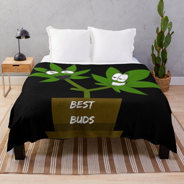 Item preview, Best Buds Funny Cannabis Marijuana Leaves Pot Smoking Weed Friendship Pun Art designed and sold by StanaLuis.