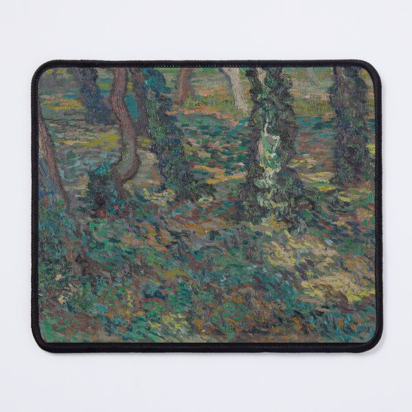 Item preview, Tree Trunks With Ivy by Vincent van Gogh: Post Impressionist Forest Print designed and sold by artofuniverse.