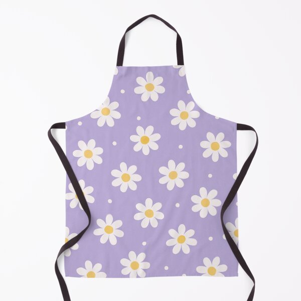 Item preview, White Daisy Polka Dot Pattern on Lilac Background Floral Design designed and sold by daila70.