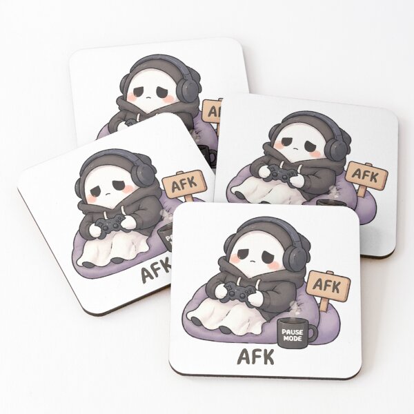 Item preview, AFK Ghost | Cute Kawaii Aesthetic | Gamer Introvert Design designed and sold by The Mood Index.