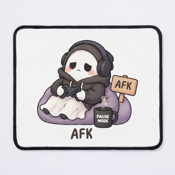 Item preview, AFK Ghost | Cute Kawaii Aesthetic | Gamer Introvert Design designed and sold by The Mood Index.