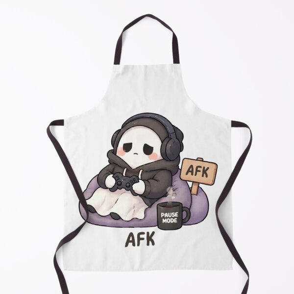 Item preview, AFK Ghost | Cute Kawaii Aesthetic | Gamer Introvert Design designed and sold by The Mood Index.