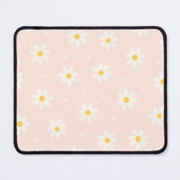 Item preview, White Daisy Polka Dot Pattern on Pink Background Floral Design designed and sold by daila70.