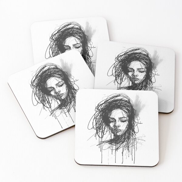 Item preview, Face drawing print designed and sold by Inquu.